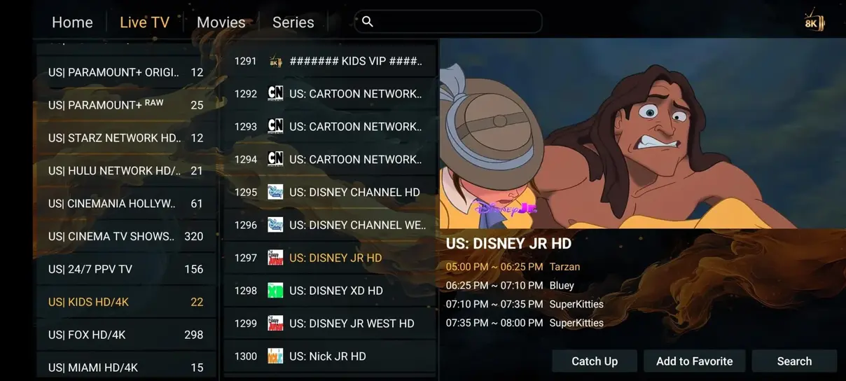 IPTV UI and EPG preview 2