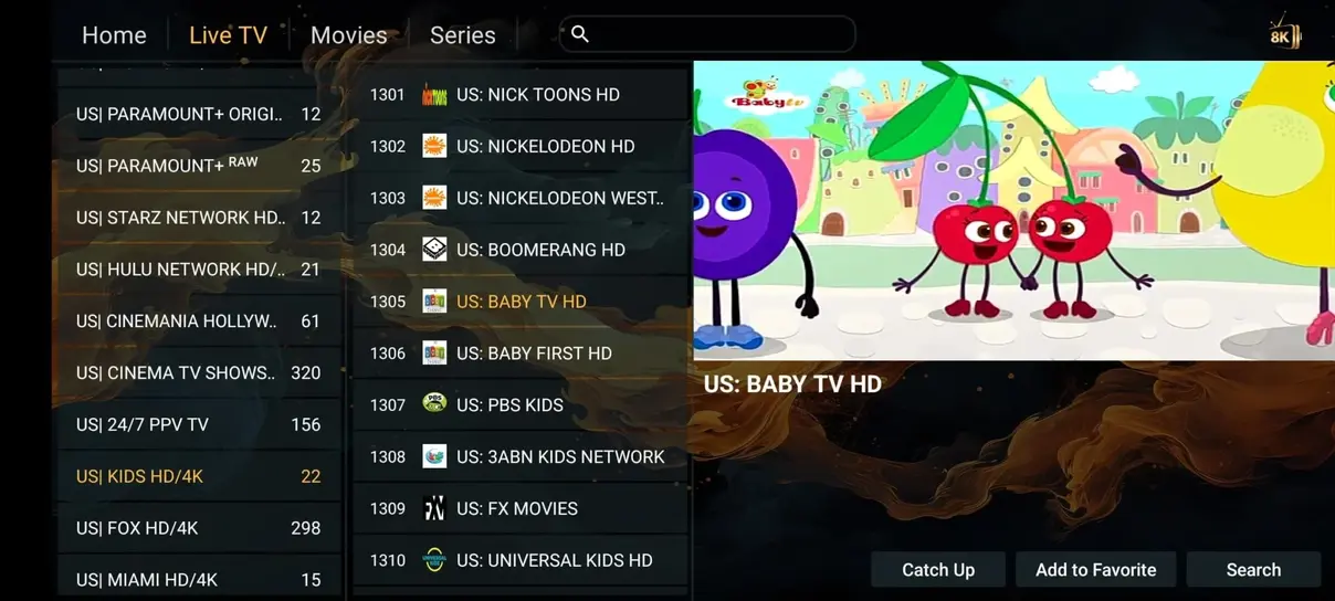 IPTV UI and EPG preview 3