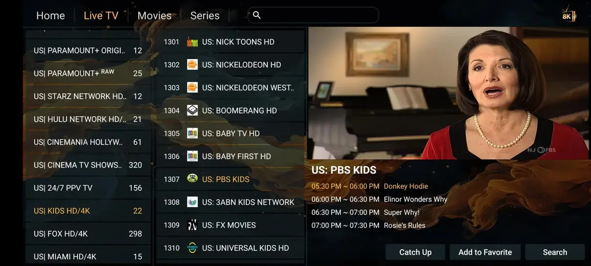 IPTV UI and EPG preview 4