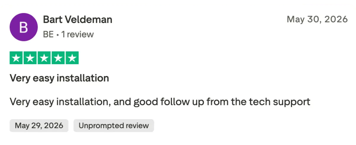 Trustpilot subscriber evaluation screenshot 4 for basta iptv sverige